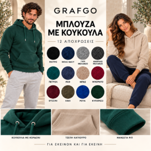 Μπλούζα με Κουκούλα